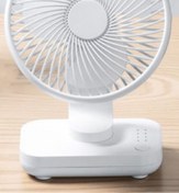 Resim TechnoStation Ev Ofis Çocuk Odası İçin Güçlü Sessiz Masa Üstü Soğutucu Vantilatör Fan Şarjlı Yüksek Hava Akımı 