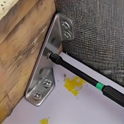 Resim 32 parça Köşe Bağlantı Kiti - Mobilya ve Çerçeve Bağlantılarını Güçlendirmek İçin Dayanıklı Metal Bağlantı Braketleri, Kolay Montaj, Ahşap ve Metal Yapılar İçin Uygun, Demir Malzeme, Mobilya Bağlantı Geliştirme | Şık Metal Bağlantı | Dayanıklı Demir Yapı, Köşe Bağlantı 