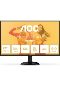 Resim 27 Aoc Q27b35s3 Ips 1ms 120mhz 1xhdmı 1xdp 2k Qhd 2560x1440 Hoparlör Flıcker-free Vesa Siyah 