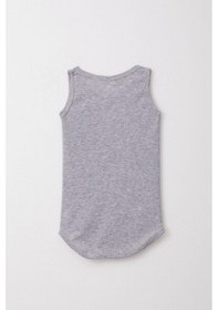 Resim Breeze Erkek Bebek Çıtçıtlı Atlet Zıbın Body Jakarlı 9 Ay-3 Yaş, Gri Melanj Gri Melanj 