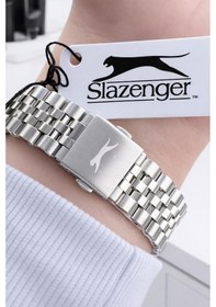 Resim Slazenger Italyan Tasarım Bileklik Hediyeli 2 Yıl Garantili 10 Atm Çelik Erkek Kol Saat ESL.2574.350 