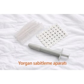 Resim Yorgan Kılıfı ve Çarşaf Tutucu Sabitleyici Düğme Kiti 