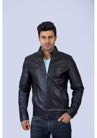 Resim Spor Sade Slim Fit Deri Mont Siyah 