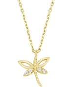 Resim Altın Sepeti As1791kl Altın Küçük Boy Zarif Yusufçuk Kolye 