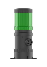 Resim Mesan Ø70 1 Kat Işıklı Kolon Multi Led Buzzer Taban Montaj Yeşil 24vac Ms 434.2.24vac 