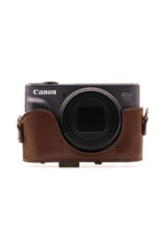 Resim MegaGear MG1173 Canon Powershot SX730 HS Deri Kamera Çantası 