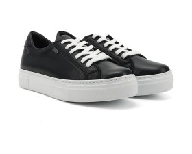 Resim Gönderi(R) Gönderi R Kadın Lacivert Antik Bağcıklı Dolgu Taban Hakiki Deri Sneaker Gdza13424240 Lacivert 