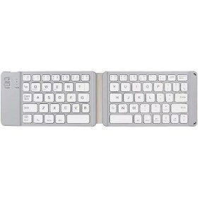 Resim Vkemall "katlanabilir Taşınabilir Bt Klavye - İos/android/windows Uyumlu, Makas Mekanizmalı, 10m Menzilli, 67 Tuşlu" 