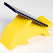 Resim Birlik Sünger Sünger Yunus Masa Üstü Telefon Ve Tablet Tutacağı Sarı 17x9x6 Cm 