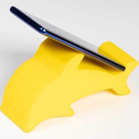 Resim Birlik Sünger Sünger Yunus Masa Üstü Telefon Ve Tablet Tutacağı Sarı 17x9x6 Cm 