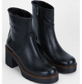 Resim Tamer Tanca Kadın Hakiki Deri Siyah Analin Casual Bot 231 2040 Bn Bot Sk23/24 Sıyah Anl Siyah 
