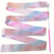 Resim 1 adet Parıldayan Glitter Dans Şeridi - Ritmik Sanat, Jimnastik ve Bale Döndürme için Mükemmel 