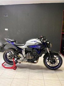 Resim Yamaha MT-07 Mavi Sticker Modeli 