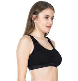 Resim Moon Wear Geniş Askılı Sporcu Body Sütyen 525 Beyaz 