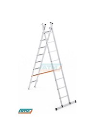 Resim 3*2=6+1=7 MT 80X25 İKİ PARÇALI A TİPİ SÜRGÜLÜ MERDİVEN 