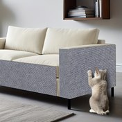 Resim Ev Kullanımı İçin Polyester Malzemeli Kedi Tırmalama Tahtası - Çok Boyutlu Paket, Dayanıklı ve Çok Amaçlı Ev İçi Kediler için Etkileşimli Tırmanma Matı, Kedi Tırmalama Çıkartmaları 