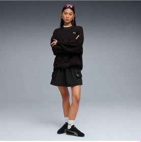 Resim Puma Wardrobe Essentials Crew Kadın Siyah Sweatshirt 636035 Siyah 
