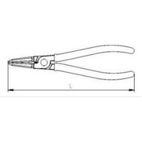 Resim Izeltaş Iç Segman Pensi Düz 180Mm 