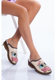 Resim Baykuş Temalı Ortopedik Sabo Terlik Hastane Hemşire Doktor Terliği Çok Renkli 