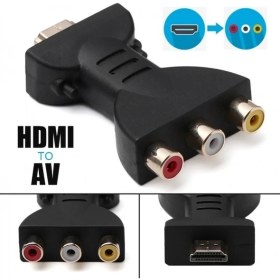 Resim Good Shop Av Dijital Sinyal HDMI - 3 Rca Ses Adaptörü Bileşen Dönüştürücü (Yurt Dışından) 