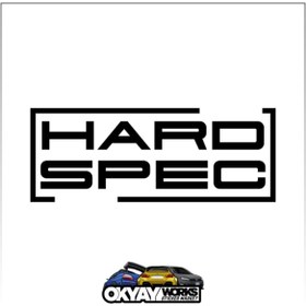 Resim OkyayWorks Hard Spec Sticker - Siyah 