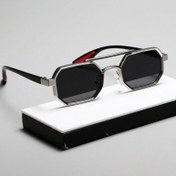 Resim Unisex Geometrik Metal Çerçeve Moda Gözlükleri - Şık AC Lensler, Çift Işın Tasarımı, Günlük Kullanım ve Hediye İçin Mükemmel, Günlük Moda Gözlükleri | Geometrik Çerçeve Gözlükleri | Dayanıklı Moda Gözlükleri 
