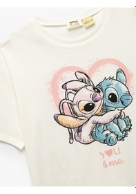 Resim Koton Ekru Kız Çocuk T-shirt 5skg10436ak Ekru 