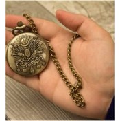 Resim Wolawood Nostaljik Köstekli Saat Vintage, Antika Tarz Şık Cep Saati Özel Seri Vıp Tasarım Retro Hediyelik 