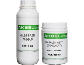 Resim Akbel Oksalik Asit 900 Gr ve Gliserin 1 Kg 2'li Set 