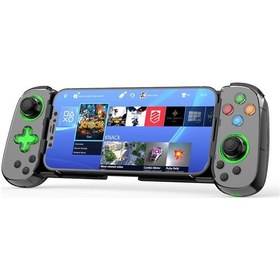 Resim D7 Bt5.0 Pc / Android / Iphone / Win7 10 11 / Mac Os / Switch Siyah Uyumlu Işıklı Geri Çekilebilir Gamepad 