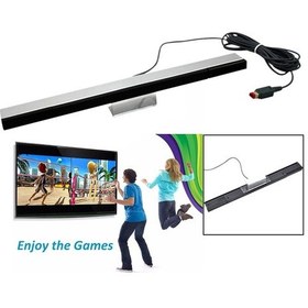 Resim Nintendo Wii İçin Kablolu Ir Kızılötesi Uzaktan Hareket Sensörü İndüktör Çubuğu Oyunu Dayanıklı 
