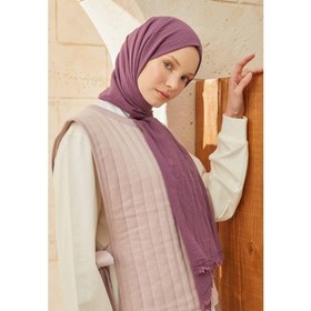 Resim Fresh Scarfs Organik Pamuk Şal Mürdüm 