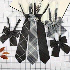 Resim 2 Adet Şık Kadın Papyonları - Duman & Açık Gri Renklerde Çok Yönlü Moda Aksesuarı, Partiler ve Kıyafetler İçin Mükemmel 