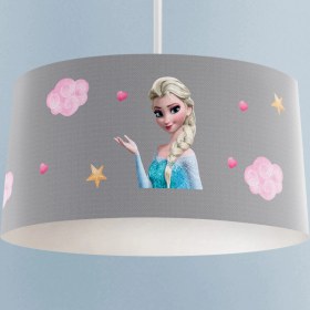 Resim Talia Home Elsa Desenli Kız Çocuk Odası Sarkıt Avize 