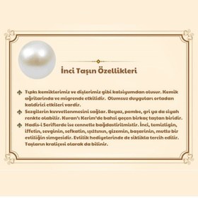Resim Tesbihane Makrome Örgülü Naturel Kesim İnci Doğaltaş Kadın Bileklik 001 