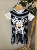 Resim Puffin Kids Mickey Mouse Baskılı Tulum 