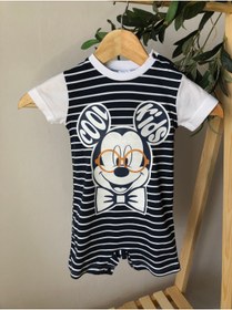Resim Puffin Kids Mickey Mouse Baskılı Tulum 