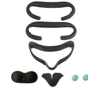 Resim Oculus Quest 2 İçin 6 Adet/takım Vr Aksesuarının Dokunmatik Kontrol Cihazıyla Değiştirilmesi Tutma Kapakları/göz yüz çerçeve lens Kapağı - Siyah 