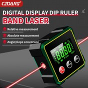 Resim CZDANG Manyetik Tabanlı Hassas Dijital Açı Ölçer, 360 Derece Açı Ölçüm Aracı, USB Şarj Edilebilir, Yüksek Doğruluk, Mühendislik, İnşaat ve Endüstriyel Kullanım İçin 