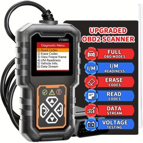Resim OBD2 Otomotiv Hata Kodu Okuyucu - Motor hata teşhis tarayıcı, USB ile çalışır, gerçek zamanlı veriler, kod temizleme, I/M hazır, 1996'dan itibaren tüm araçlarla uyumlu, pil gerektirmez, 0-36V çıkış gücü 