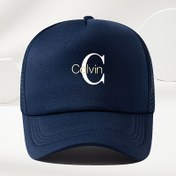 Resim Erkekler için Mavi Renkli Nakışlı Trucker Şapka - Ayarlanabilir Kapanışlı Şık Snapback, Hafif Polyester, Yaz Ayları İçin İdeal, Açık Hava Aktiviteleri İçin İdeal, Dış Mekan Şapkası | Ayarlanabilir Kapanışlı Şapka | Hafif Başlık 