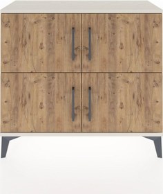 Resim Arges Şifonyer 3 Raflı 4 Kapaklı 88x30x80 Aytaşı-çam Aytaşı 