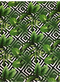 Resim Enesar Home Botanik Desen Dijital Baski Döşemelik Kumaş 100 x 140 cm 