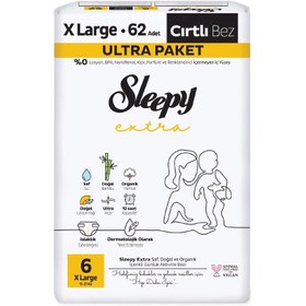 Resim Sleepy Extra XL Çocuk Bezi 62'li 