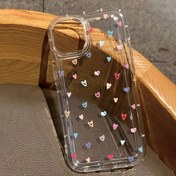 Resim Çeşitli iPhone modelleri arasında 15, 14, 13, 12, 11, XS, XR, X, 7, 8 Mini, Plus ve Pro Max için canlı ve çekici desenli hava yastığı telefon kılıfı. 