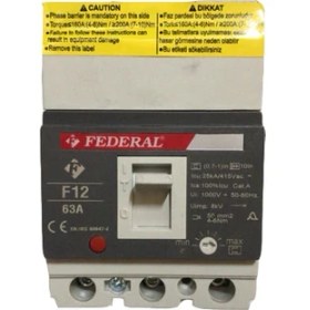 Resim Federal Kompakt Şalter F12 63A 25KA 9AR-TSS43-0066 