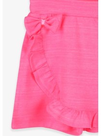 Resim Breeze Kız Çocuk Etek Şort Fırfırlı Kurdeleli 1.5-10 Yaş, Neon Pembe 