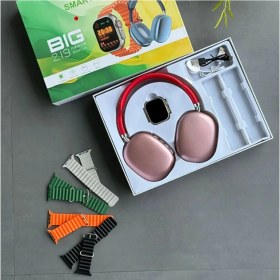 Resim H27 Ultra 3 Akıllı Saat 2,19 Ekran Nfc Gps, Bluetooth Kulaklık ve 4 Kordon Hediyeli Kombinasyon Set 