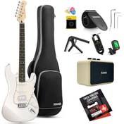 Resim Donner DST-152 Full-Size ST Elektro Gitar Seti (Beyaz) 