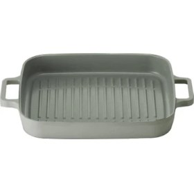 Resim Neoflam Fika Dikdörtgen Aluminyum Grill Tava 28CM Gri D-NEOG128G 